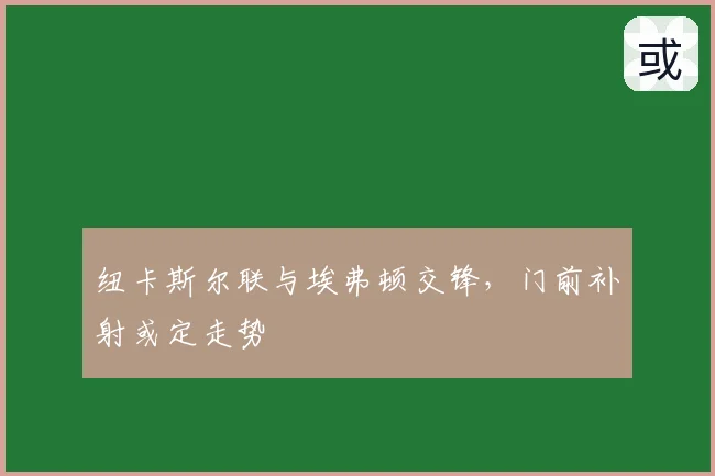 纽卡斯尔联与埃弗顿交锋，门前补射或定走势